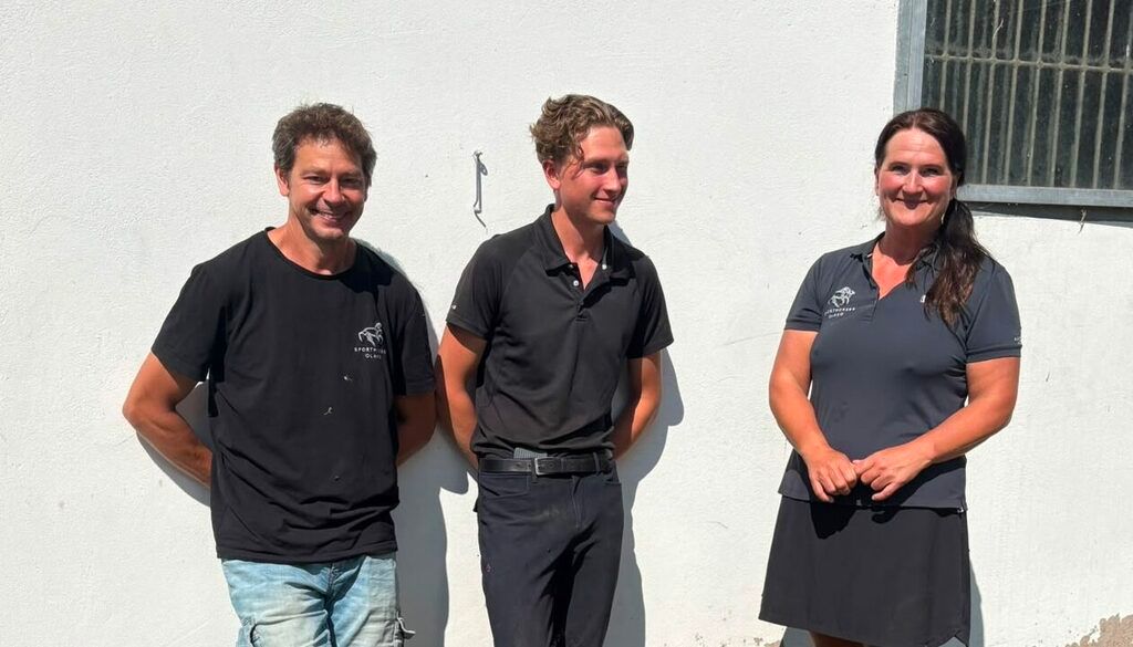 Familjen driver Eric Larsson Sporthästar tillsammans. Foto: Anette Graf/SWB
