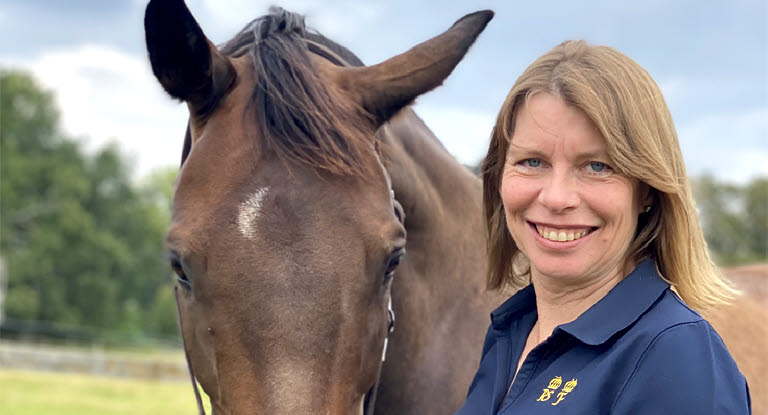 Linda Kjellberg, huvudlärare i hästkunskap på Ridskolan Strömsholm.